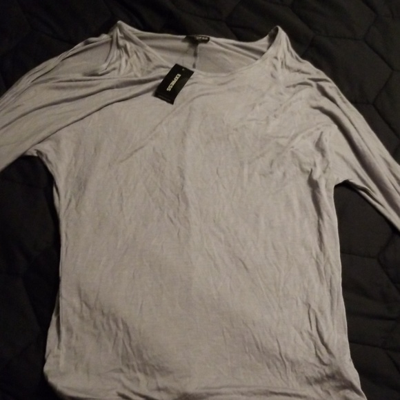 💜 New Express Cold Shoulder Tops Blouses - Picture 4 of 7